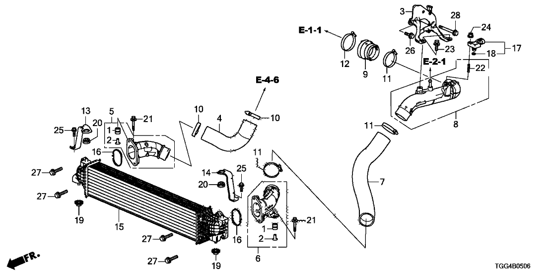 Honda - Intercooler Outlet Pipe (Honda Civic Type R FK8)