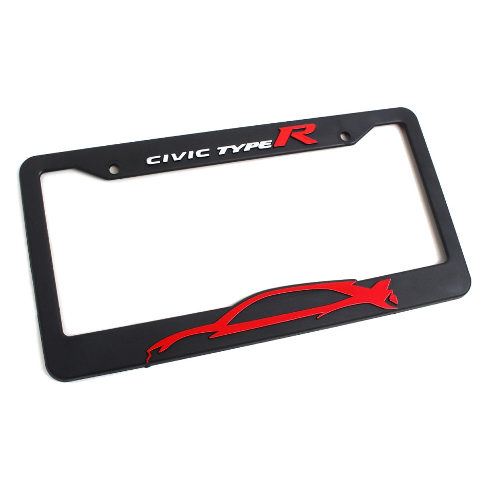 Honda - Licensed Honda Civic Type R Silhouette License Plate Frame