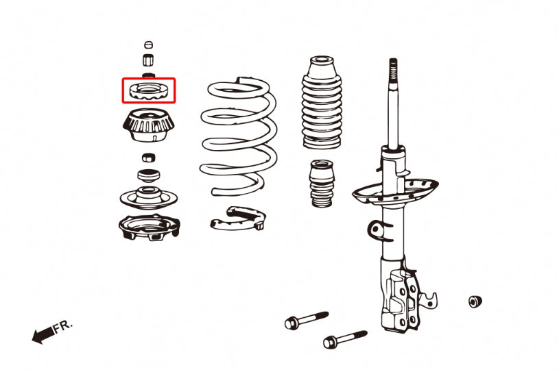 Hardrace - Front Reinforced Strut Mount Damper (Honda Fit 2001-2020)