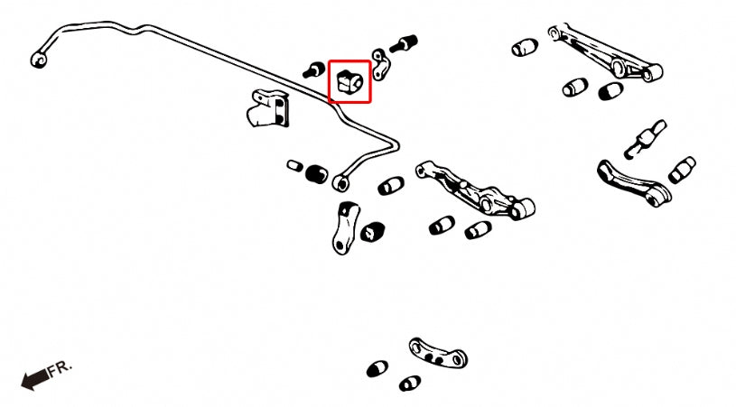 Hardrace - Rear Stabilizer Bushing (Acura Integra DC2 94-01, Civic EG/EK 92-00)