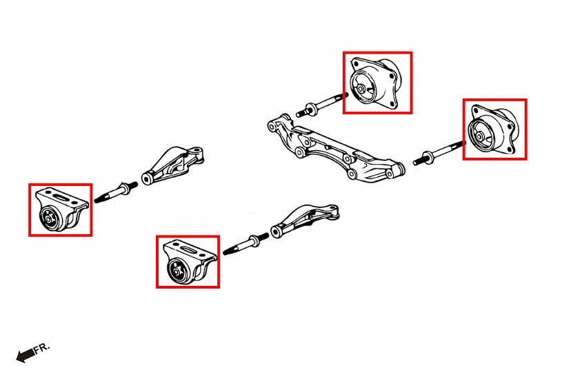 Hardrace - Reinforced Differential Mount (Honda S2000 AP1/2)