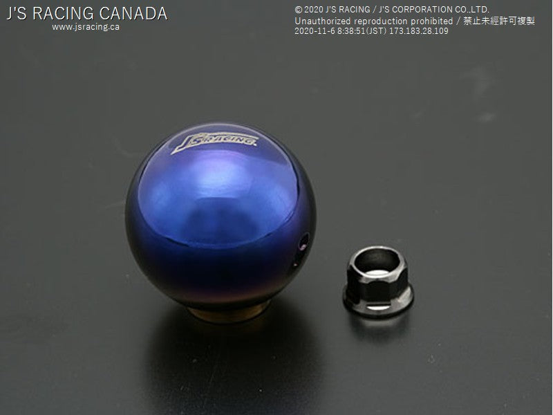 J's Racing - Titanium Shift Knob, Blue Gradation