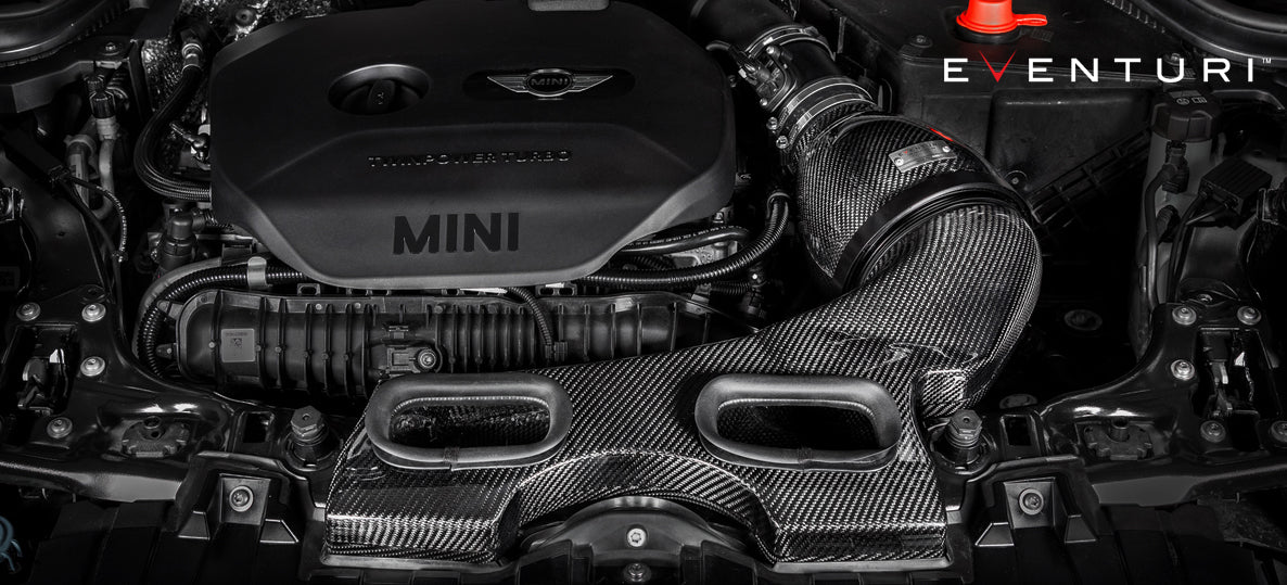 Eventuri - Black Carbon Intake System w/ Hood Scoop (Mini Cooper S/JCW, Pre-LC,I F5X, 14-18)