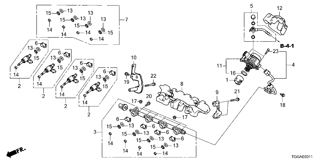 Honda - Fuel Joint Pipe (Honda Civic Type R FK8)