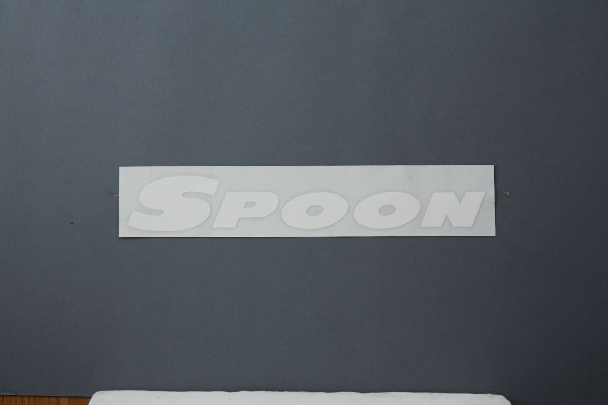 Spoon Sports - Team Sticker, White, 800mm